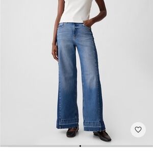GAP Women's Blue Wide-Leg Jeans